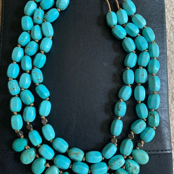 Silpada retired Howlite Bead &Sterling Silver Necklace - Picture 2 of 3